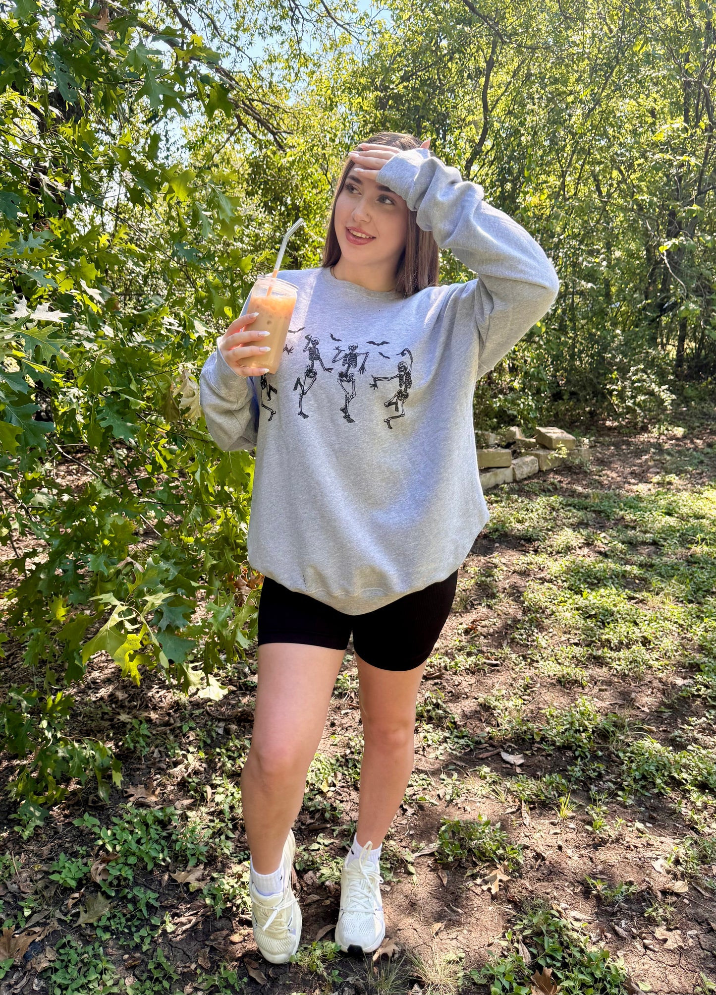 DANCING SKELETONS CREWNECK SWEATSHIRT