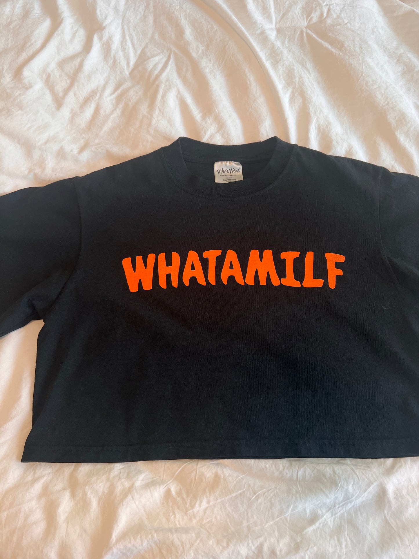 WHATAMILF CROPPED TEE