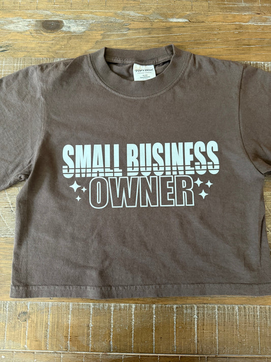SMALL BUSINESS OWNER CROPPED TEE
